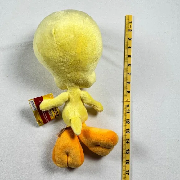 Looney Tunes Tweety Bird Plush Medium Six Flags Stuffed Animal Yellow Bird NWT - Picture 9 of 9